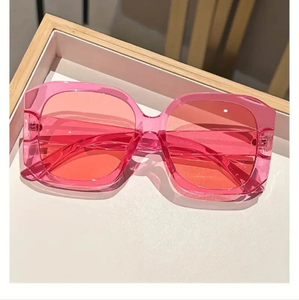 Sunglasses Oversized Fashion Pink Eyeglasses, Polycarbon